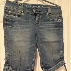 Hydraulic Women's Cropped Blue Jeans